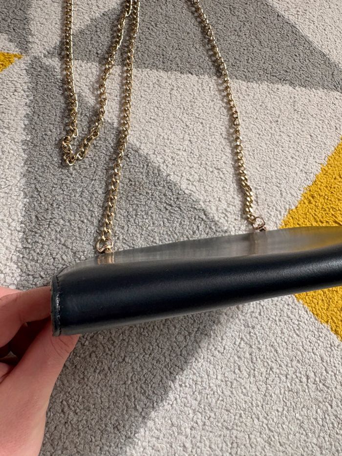 Sac à bandoulière en cuir synthétique bleu marine Lorella Pagano - photo numéro 8