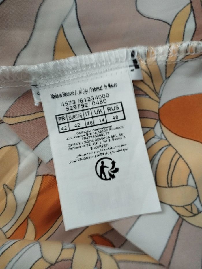 Jupe avec drapé Camaïeu taille 42 - photo numéro 8