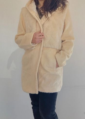 Manteau laine avec capuche