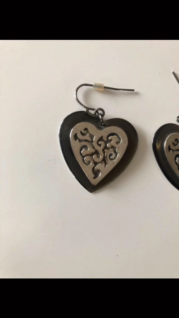Boucles d’oreilles cœur - photo numéro 2