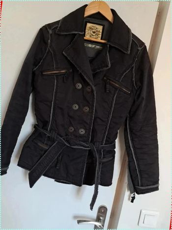 Veste hiver Teddy Smith Taille 2 noire doublée polaire