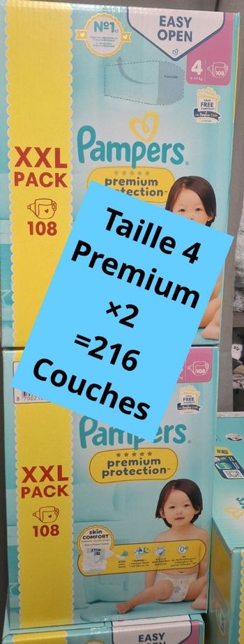 Pampers  taille 4 premium protection