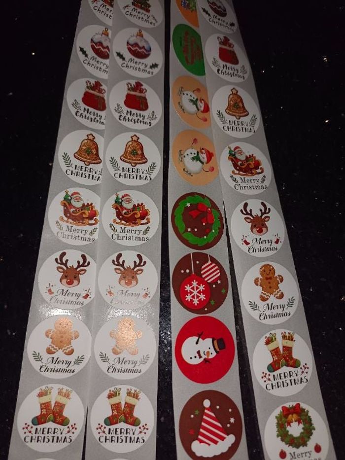 200 stickers autocollants de Noël