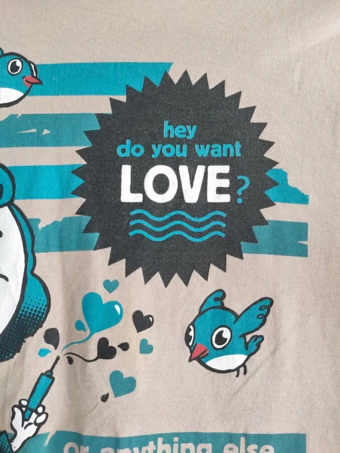 Tee-shirt à message Hey do you want love signé Frigo banjo Drop des indispensables de l'été - photo numéro 8