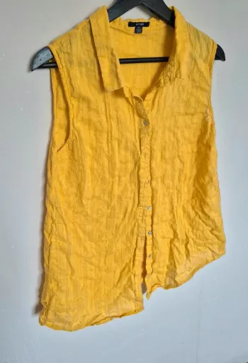 Blouse Débardeur jaune Kiabi taille xl