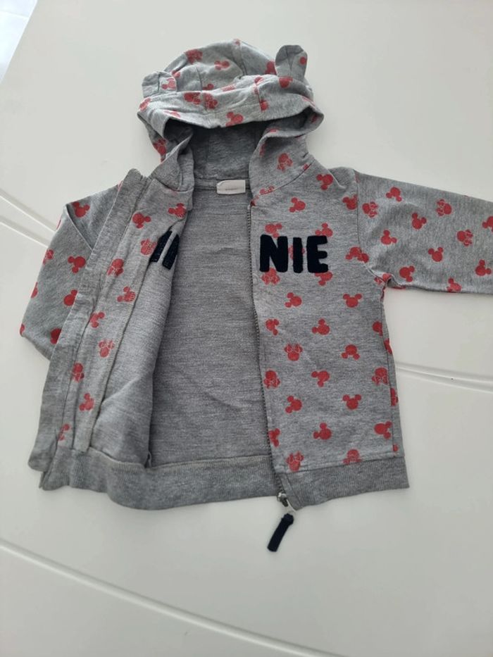 Sweat zippé à capuche Minnie - photo numéro 2
