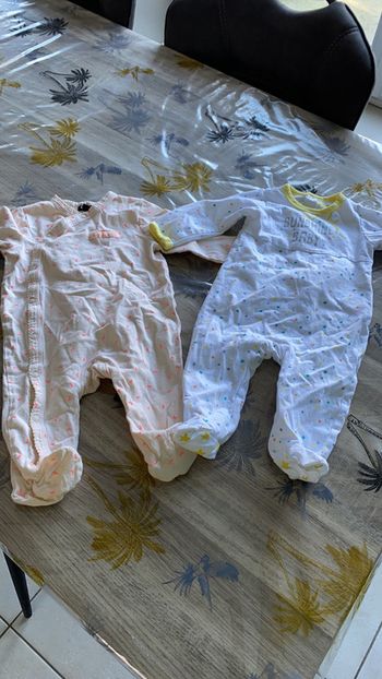 Lot de 2 Pyjama bébé fille leger