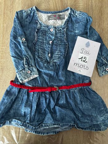 Robe en jean ceinture Orchestra t.12m