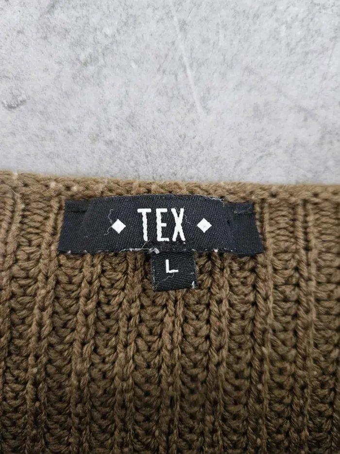 Pull décontracté mi-saison femme - Taille L / 40 - Tex - Kaki - photo numéro 2