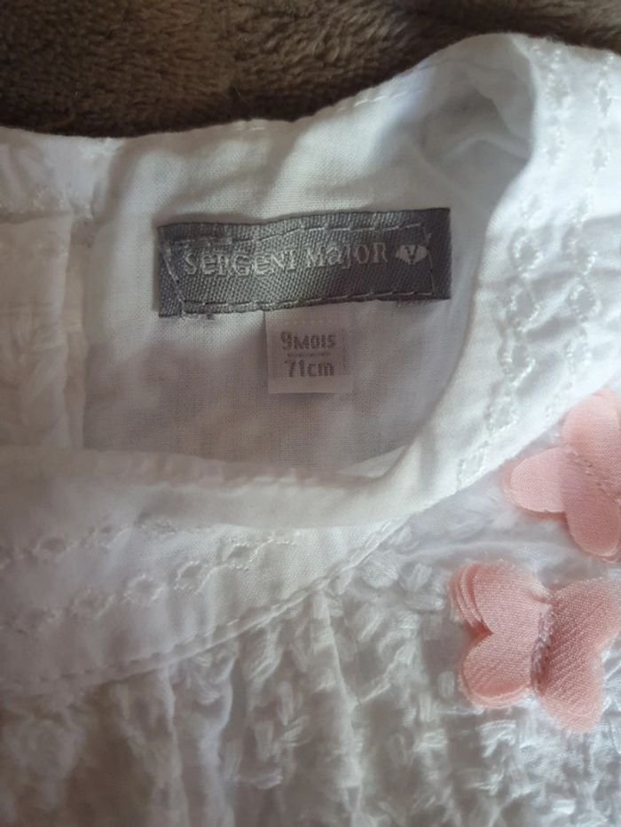 Robe blanche et sa culotté 9 mois - photo numéro 3