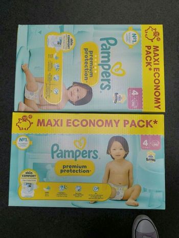 Pampers premium T4 - 2*90 couches