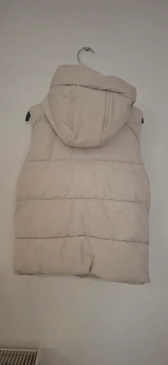 Blouson Sans Manches Matelassé - Beige Clair (Taille 140, 8-10 ans) - photo numéro 3
