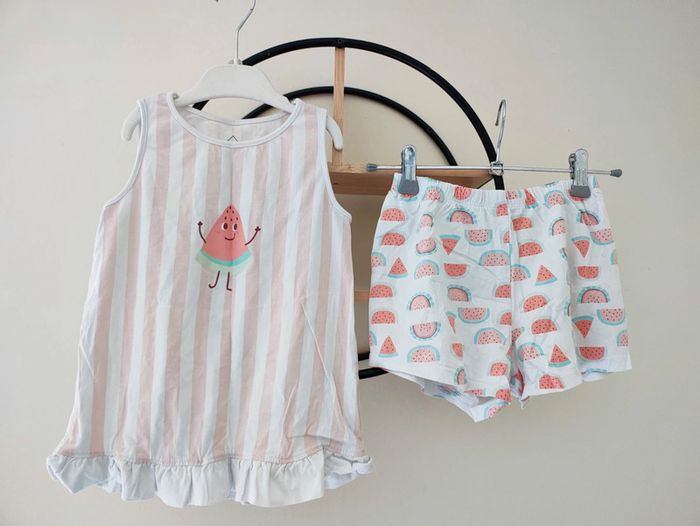 7 8 ans pyjama short été tex