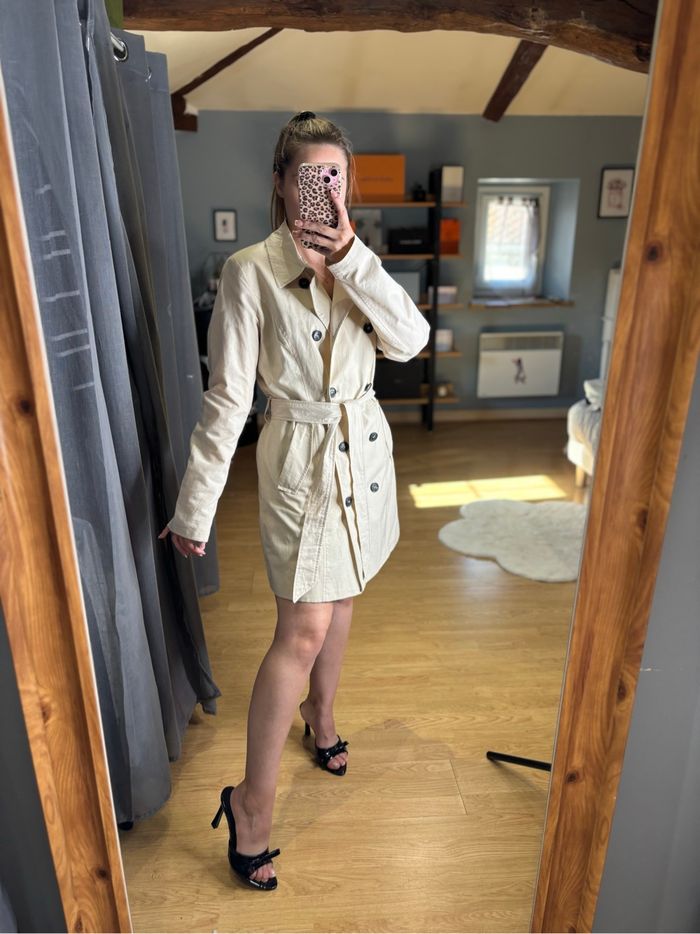Trench beige Only avec ceinture – Taille M - photo numéro 4