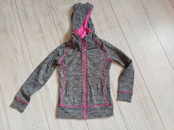 Sweat zippé à capuche en 8 ans fille