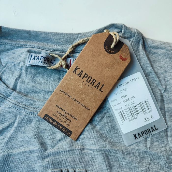 Tee-shirt gris 100% coton pour enfants de 8 ans, Kaporal - photo numéro 3