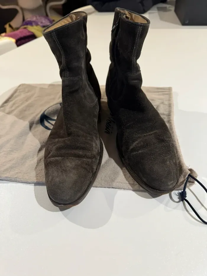 Boots Nubuc grise atelier voisin - photo numéro 9
