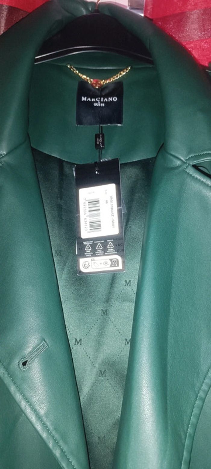 Veste trench longue verte Guess - photo numéro 2