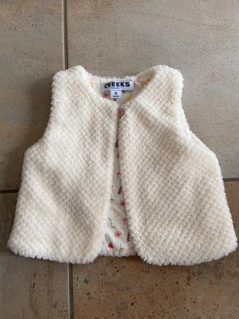 Gilet fourrure 6 mois