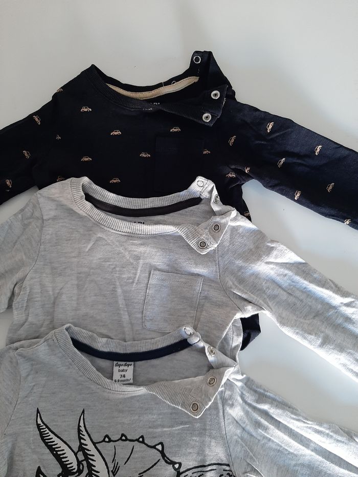 Lot tee shirt manche longue - photo numéro 2