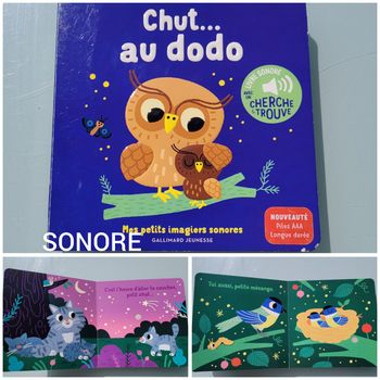 Mes petits imagiers sonores 🦉 Chut .. au dodo 🐋
