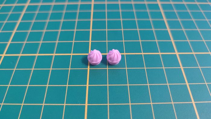 lot x2 Plate 1x1 ronde rose avec tourbillon 6060795 pièce détachée Lego #B35