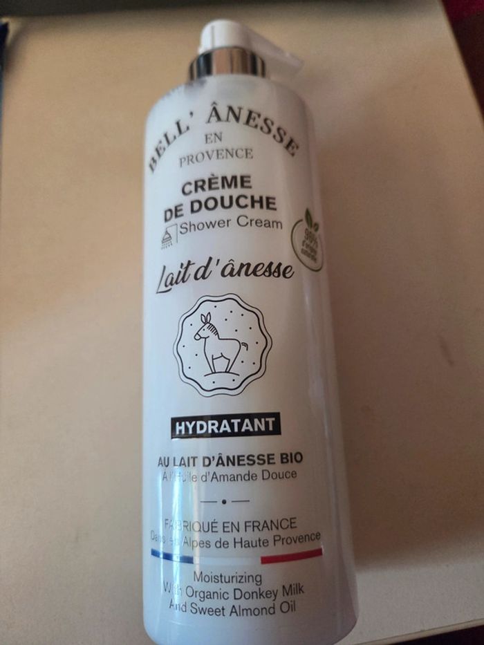 Crème de douche lait d ânesse bio