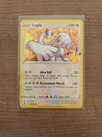 Carte Pokémon Lugia 022/025 Célébrations 25 ans