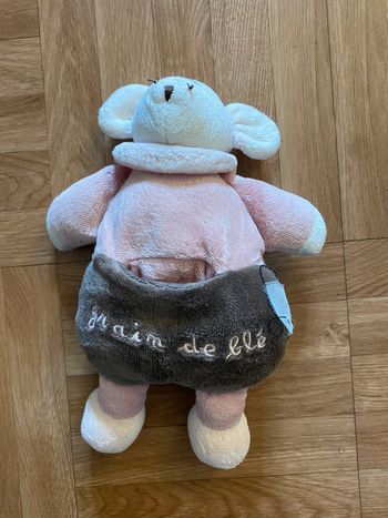 Peluche doudou Souris 20cm Grain de Blé