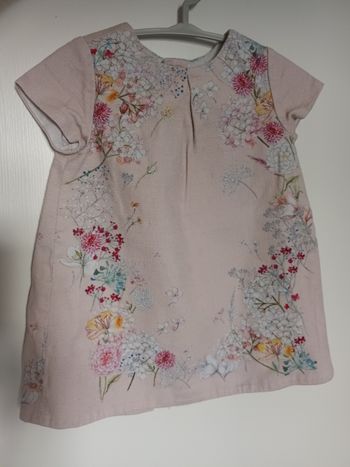 Robe Zara rose 18 / 24 mois