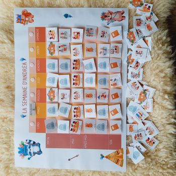 Semainier A3 grand format animaux - Luludik