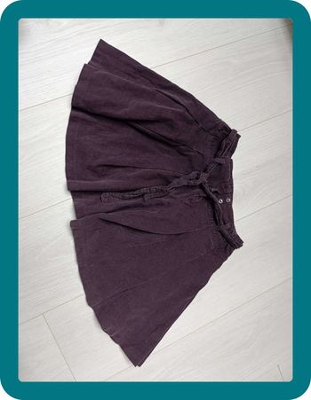 Jupe velours violette