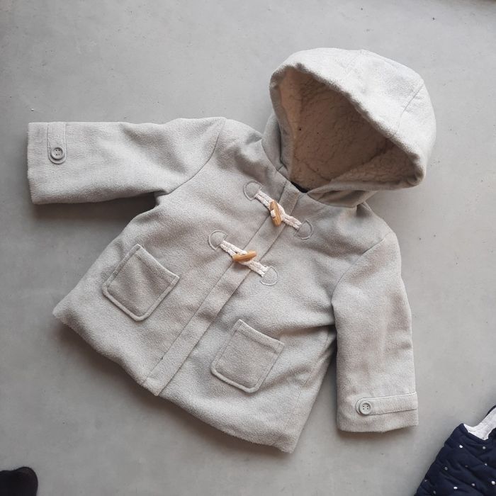 Lot manteau chaud doudoune sans manches fille 18 mois automne hiver - photo numéro 2