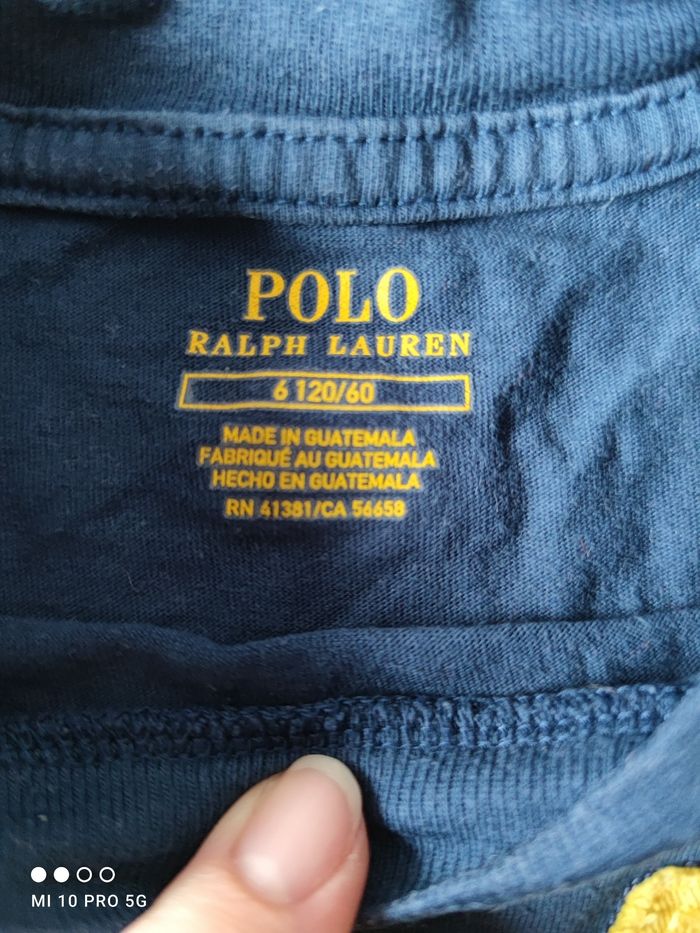 T shirt manches courtes Ralph Lauren 6 ans - photo numéro 2