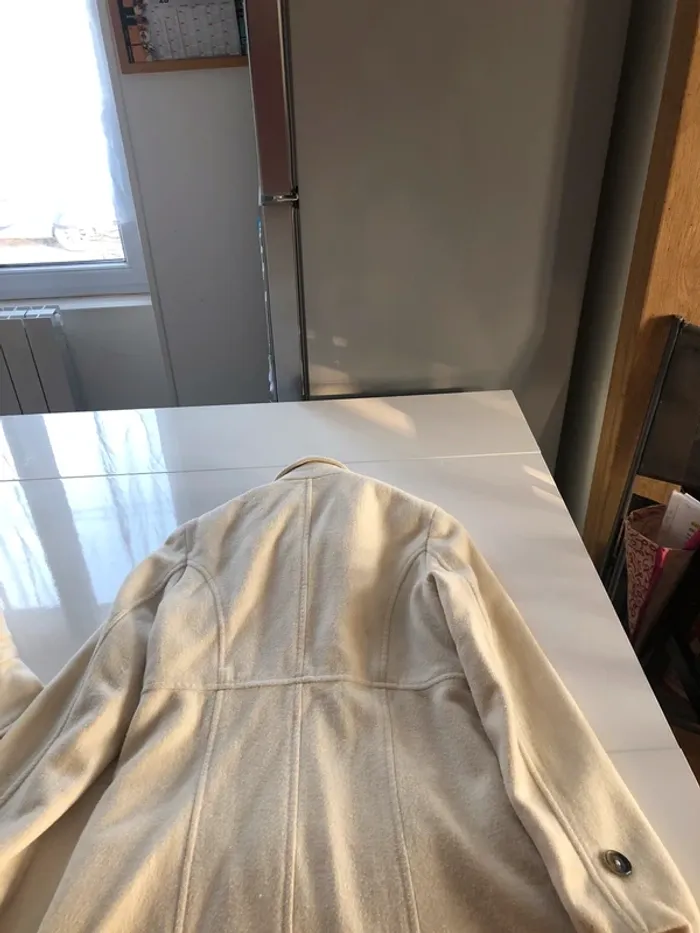 Manteau long écru ETAM - photo numéro 3