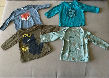 Lot de 4 tee short manches longues 