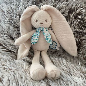 Doudou lapin lapinoo beige kaloo 25 cms