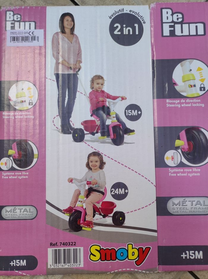 Tricycle, vélo 2 en 1 smoby
Be Fun - photo numéro 7