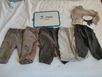 Lot 5pantalons 3mois