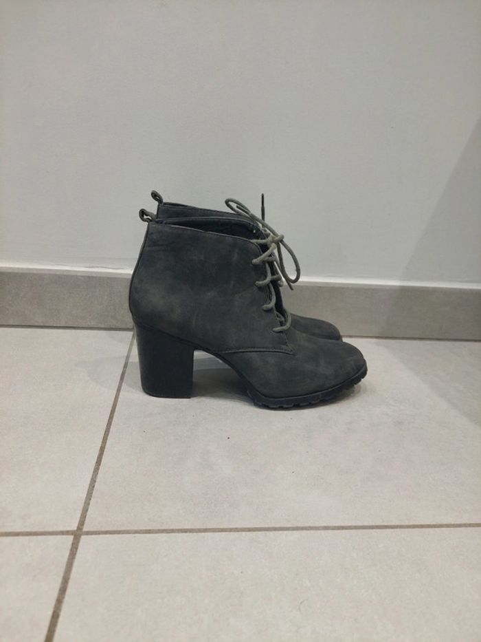 Bottines grises femme t38
