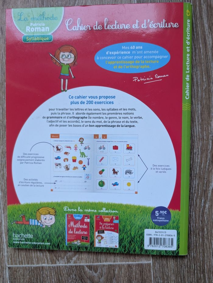 Cahier de lecture et d'écriture CP - Méthode Syllabique - photo numéro 2