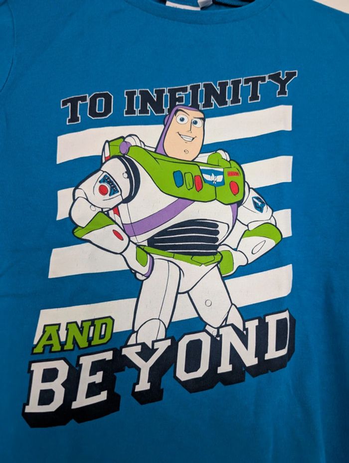 Tshirt bleu buzz l'éclair 8 ans - photo numéro 3