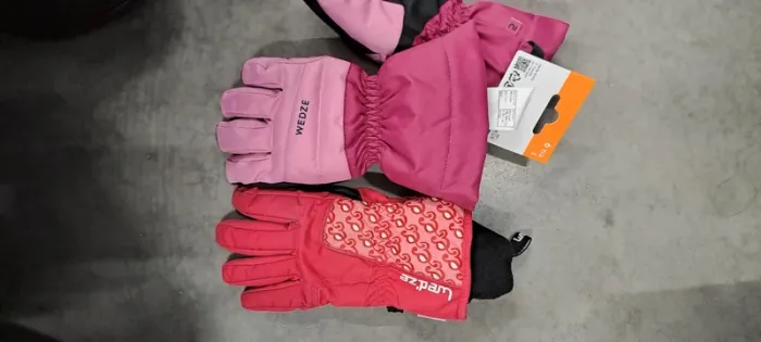 Paire de gants ski, rose - photo numéro 5
