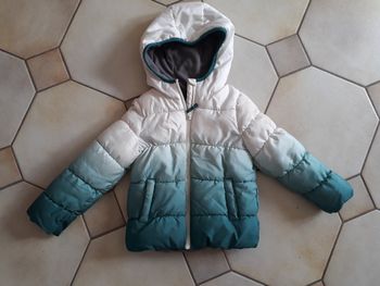 Anorak a capuche TEX vert  5 , 6 ans
