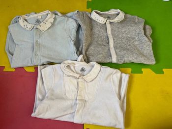 3 pyjamas 12 mois petit bateau velours