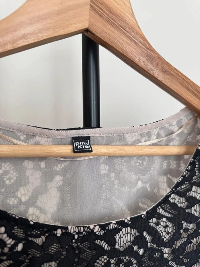 top dentelle noir M Pimkie - photo numéro 4