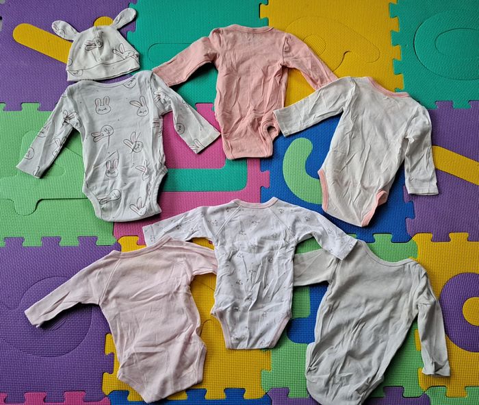 Lot de 6 bodies ML 1 mois + 1 bonnet - photo numéro 13
