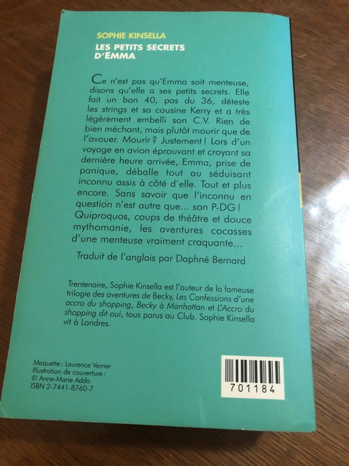 Les petits secrets d’Emma de Sophie Kinsella - photo numéro 2