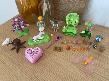 Fée avec licorne et animaux de la forêt Playmobil