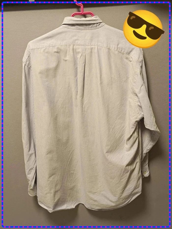 🟦 Chemise Ralph Lauren Yarmouth - Rayures Bleu/Blanc - Taille 16.5 / 34 (L) - photo numéro 7